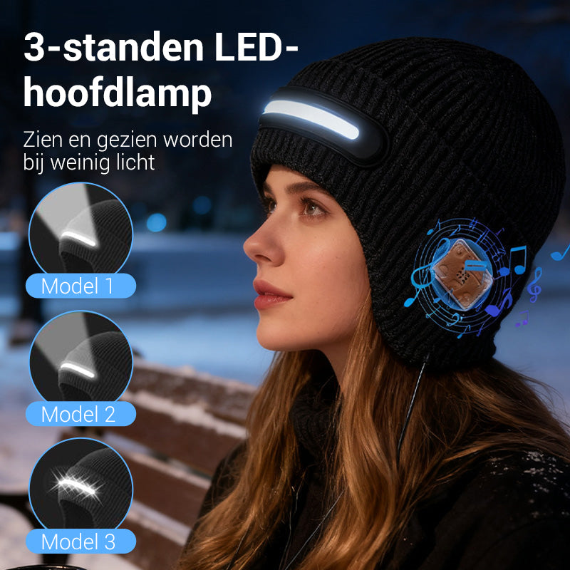 Luca – Bluetooth Muts met LED-licht en Geluid