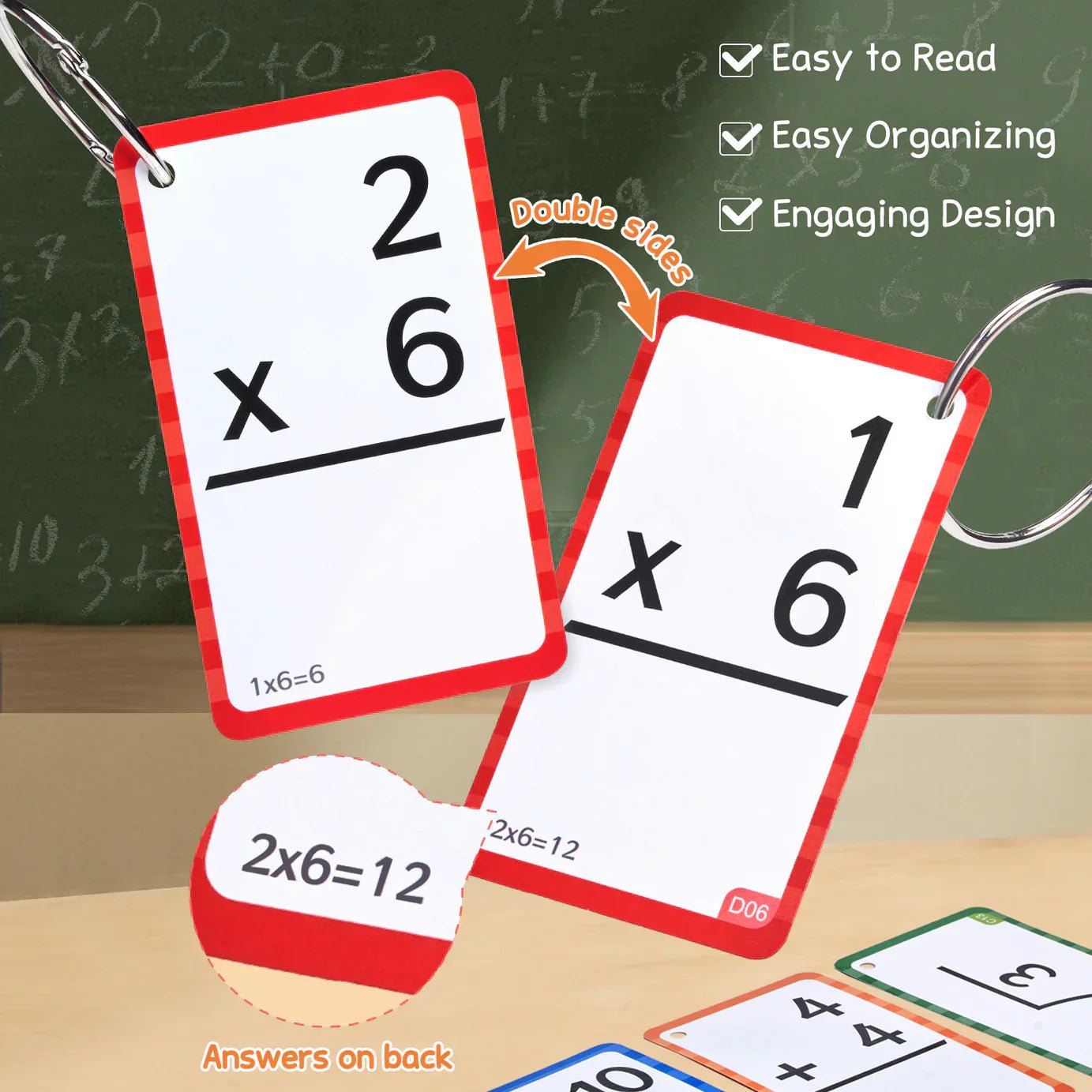 MathMaster - Wiskunde Flash Cards en Pop Fidget Chart | 50% KORTING