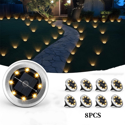 SolarGlow 4 stuks-Set — Tuinpadverlichting | 50% KORTING