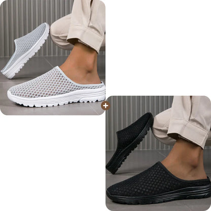 Aero – Ademend Mesh Slippers met Fluweelzacht Comfort