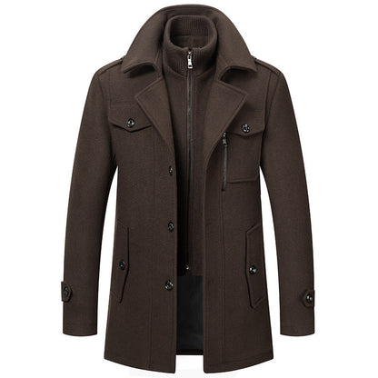 Home — Wol Tweed Jas voor Winterwarmte