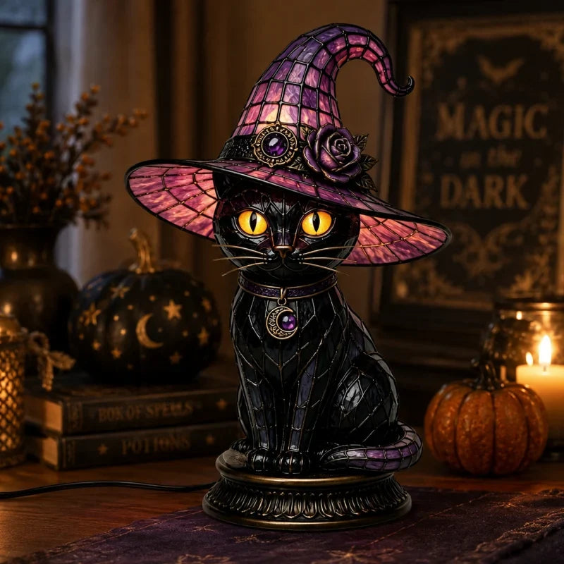 ShadowLure Heks & Kat Lamp — Betover Gezellige Nachten