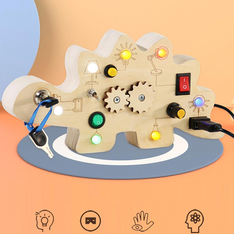 SparkPlay Houten Activiteitenbord – Versterkt Zelfvertrouwen, Wekt Verwondering Op