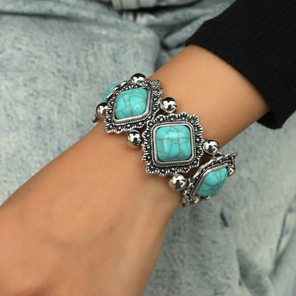 GemAura™ – Handgemaakte turquoise armband | 1+1 GRATIS