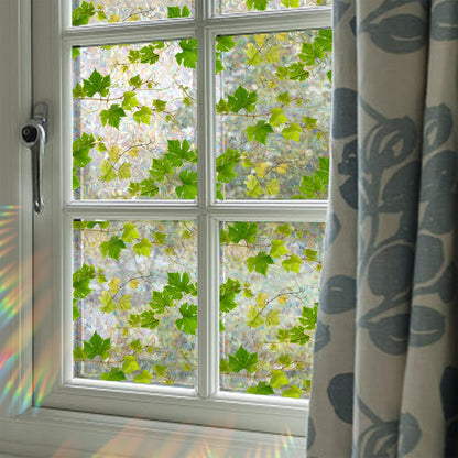 UV-beschermende regenboogglasstickers voor privacy in huis