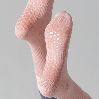 Amelia — Pilates Grip Sokken gemaakt van ademende katoenmix stof