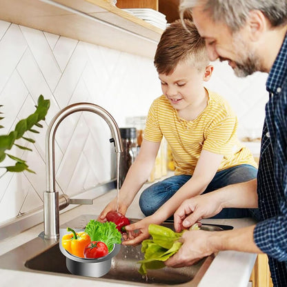 SinkMate™ – RVS afdruiprek met haak voor uw gootsteen