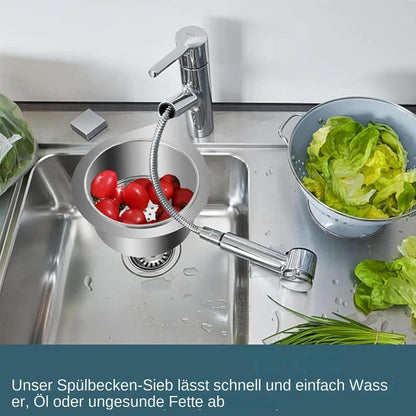 SinkMate™ – RVS afdruiprek met haak voor uw gootsteen