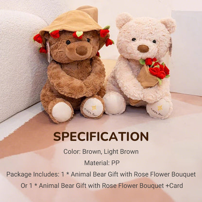 HeartCuddle – Rozenbeer Knuffel | 50% KORTING