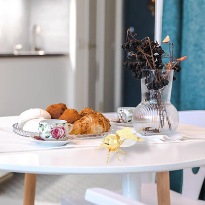 Creatieve bijenhoningpot met lepel voor eettafel decoratie