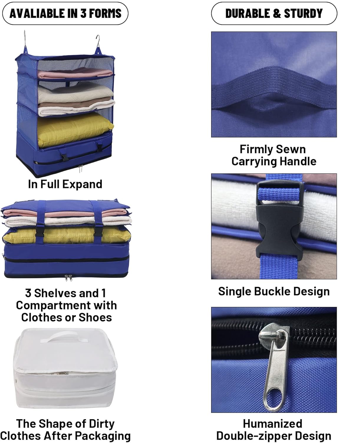 Draagbare hangende reisschappen