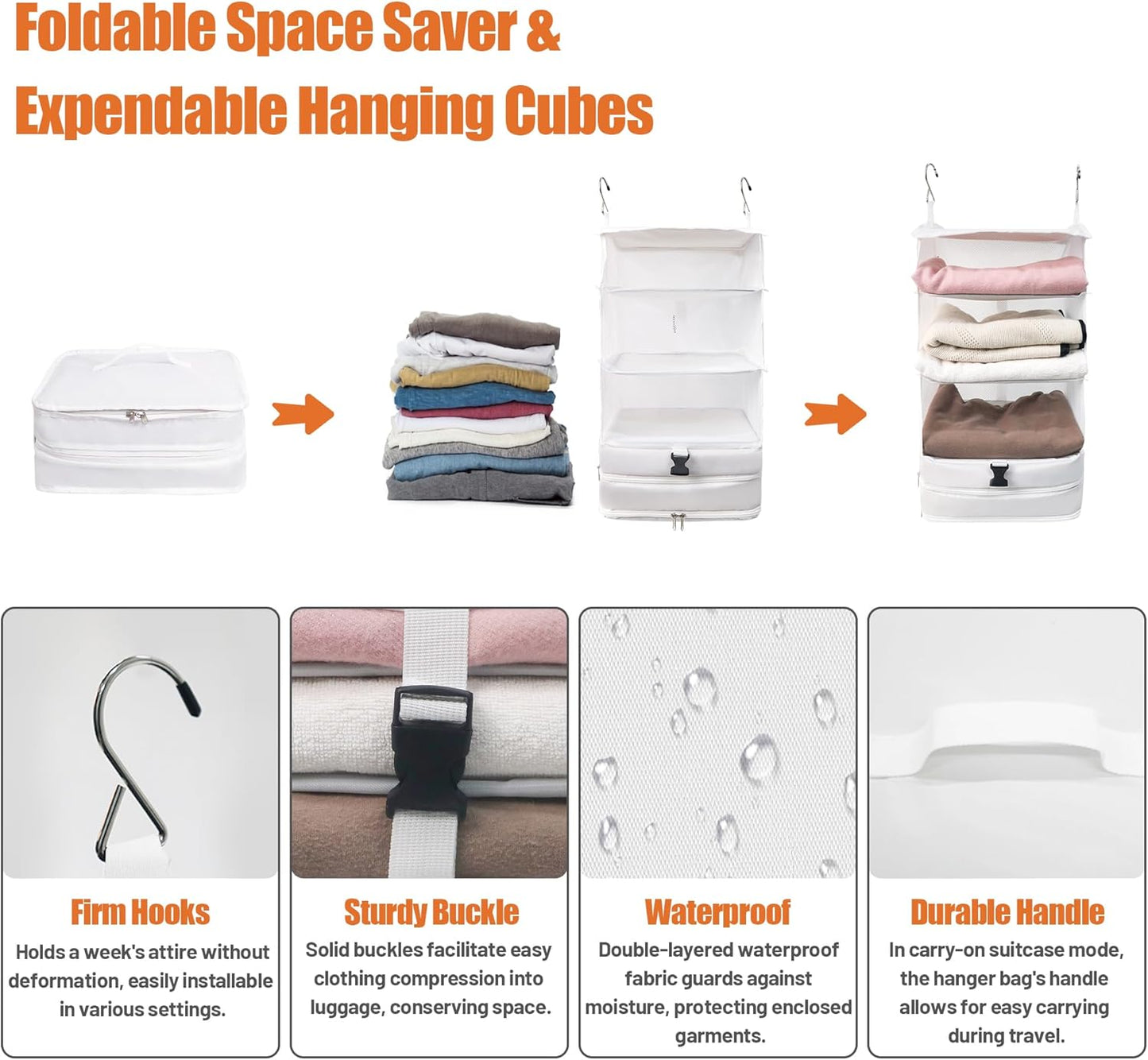 Draagbare hangende reisschappen