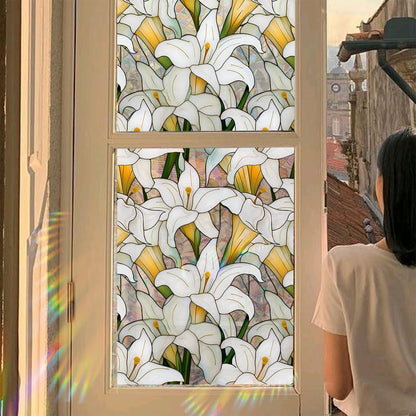 UV-beschermende regenboogglasstickers voor privacy in huis