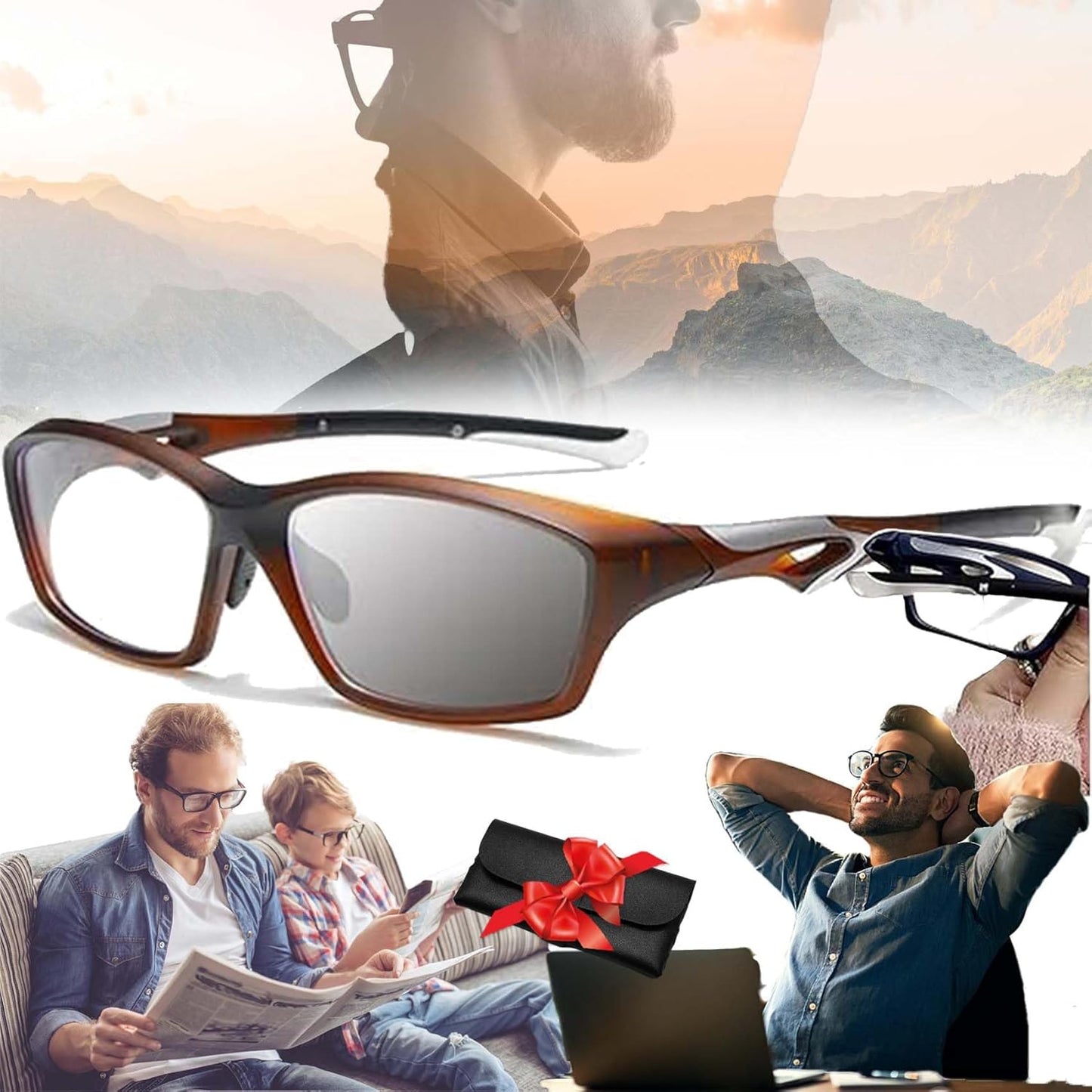 Optigaze™ – Kleurveranderende multi-focus sportleesbril | 1+1 GRATIS