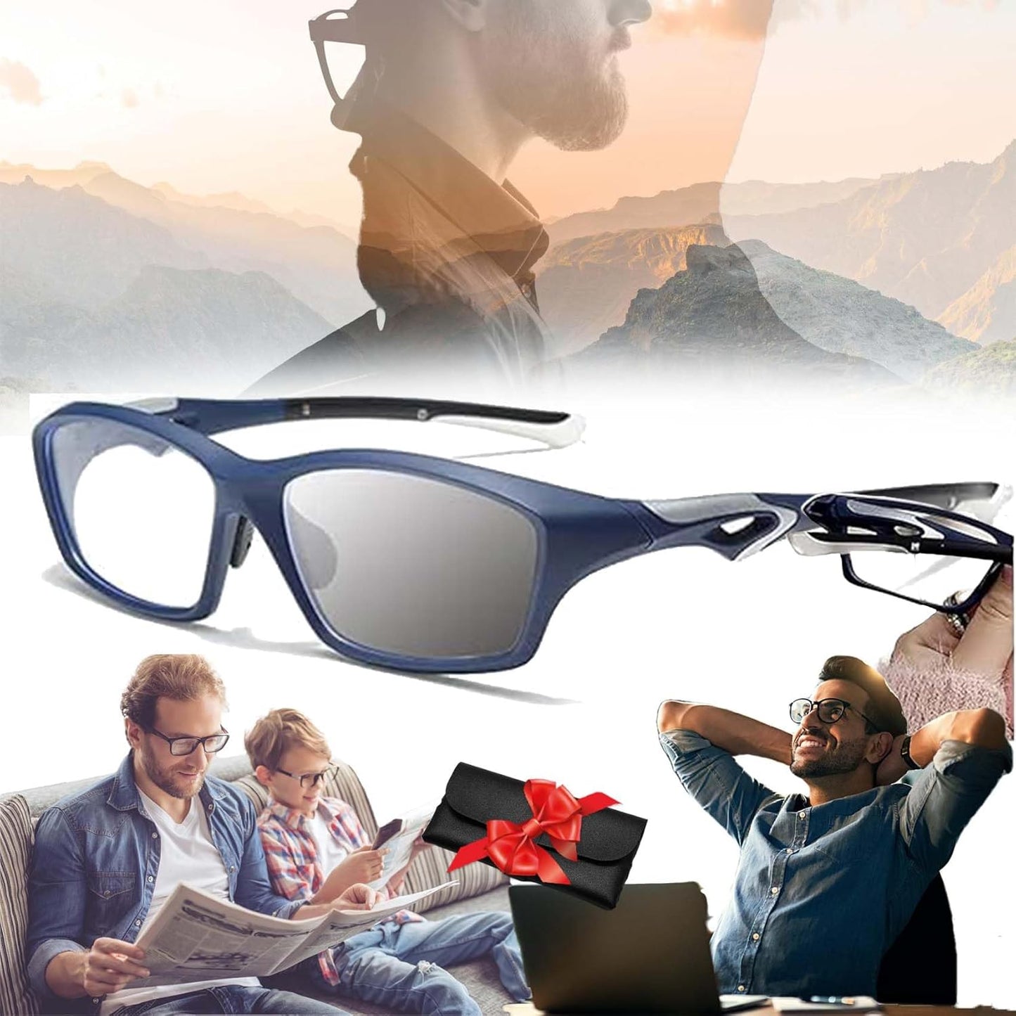 Optigaze™ – Kleurveranderende multi-focus sportleesbril | 1+1 GRATIS