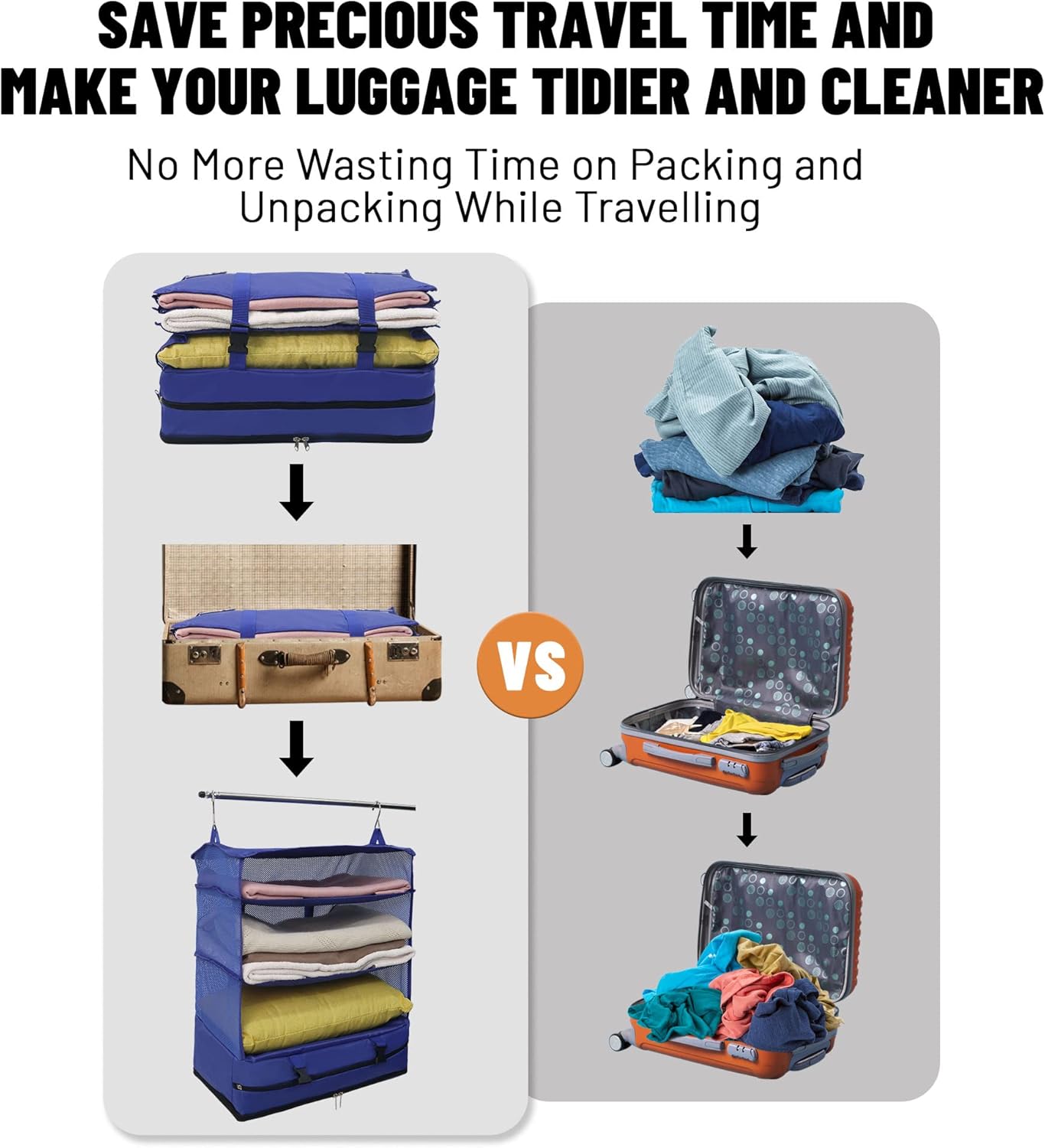 Draagbare hangende reisschappen