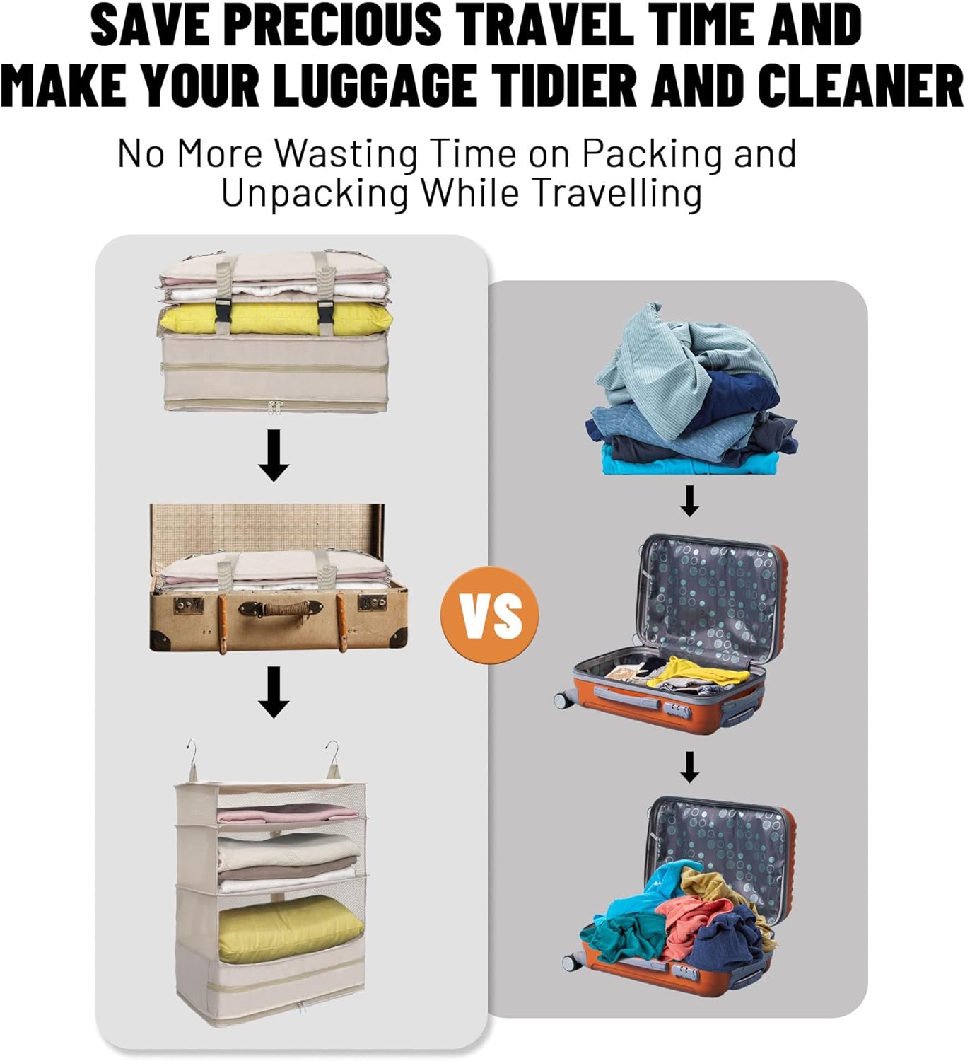 Draagbare hangende reisschappen