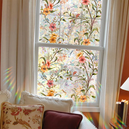 UV-beschermende regenboogglasstickers voor privacy in huis