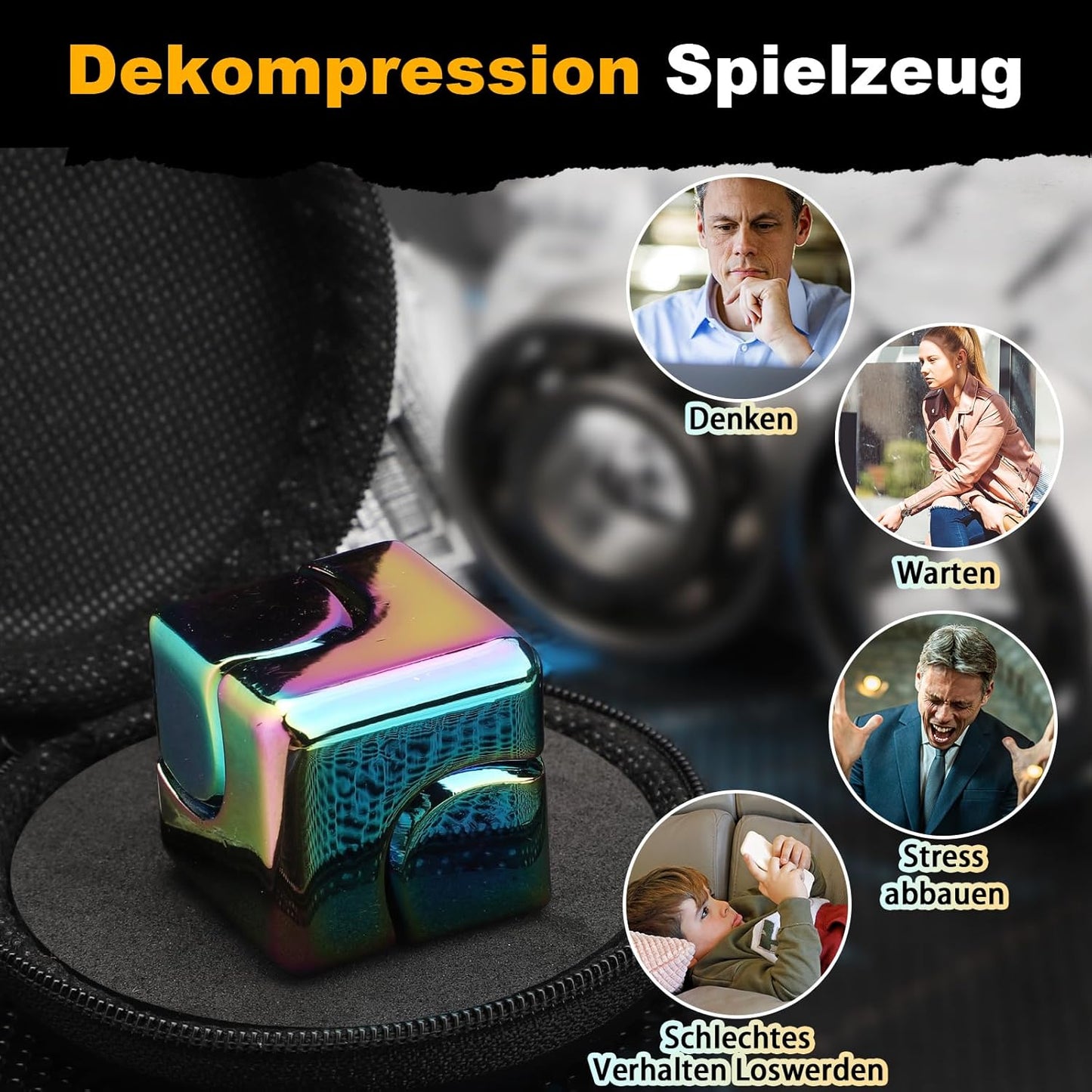 Infinity Fidget Cube Spinner speelgoed voor kinderen en volwassenen