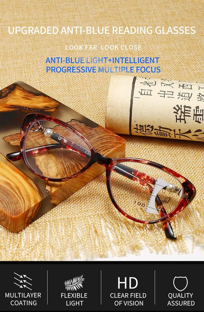 VisionEase™ Multifocale progressieve lenzen met blauwlichtfilter | 1+1 GRATIS