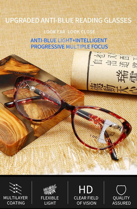 VisionEase™ Multifocale progressieve lenzen met blauwlichtfilter | 1+1 GRATIS