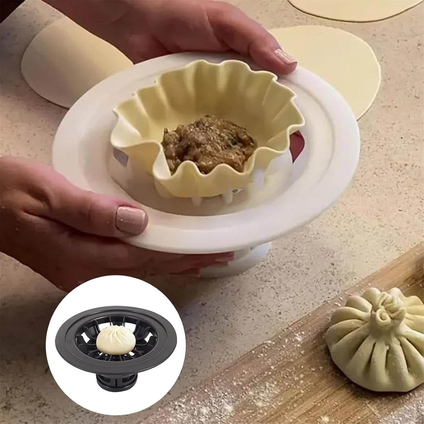 BaoziMaster™ – Opvouwbare Baozi & Taartvorm | 1+1 GRATIS