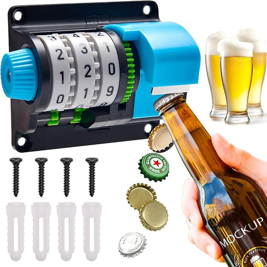 Flesopener, bieropener muur met teller Precieze nummers voor bars feest keuken