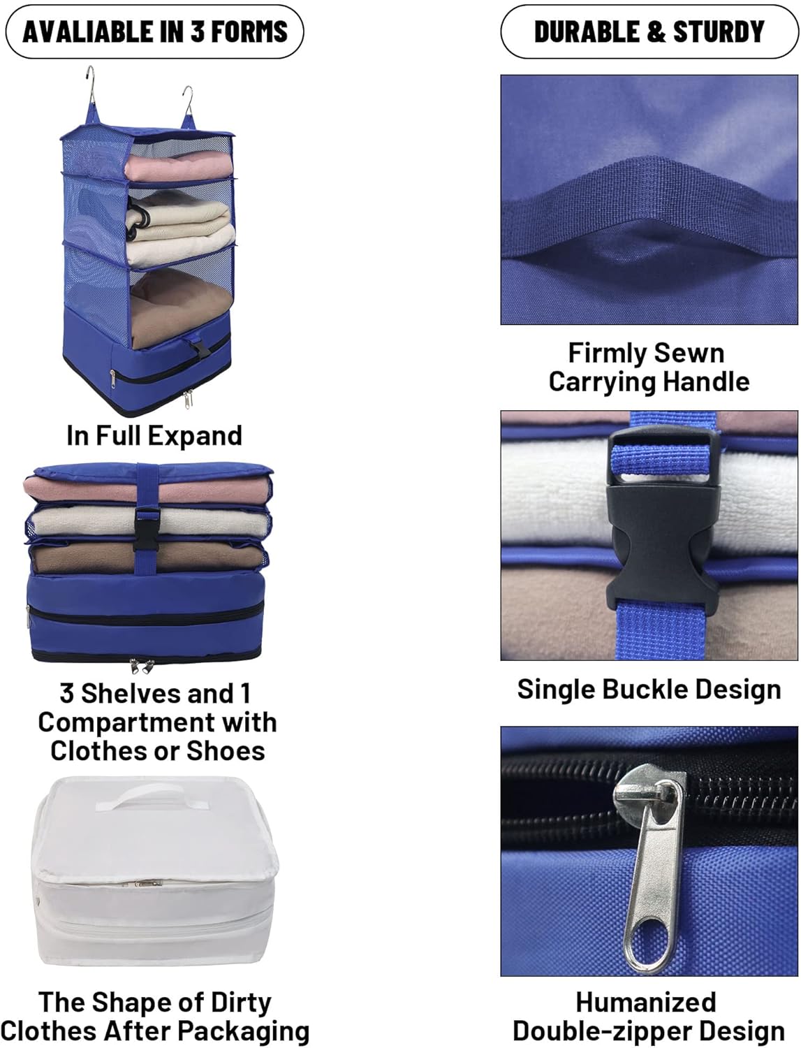 Draagbare hangende reisschappen