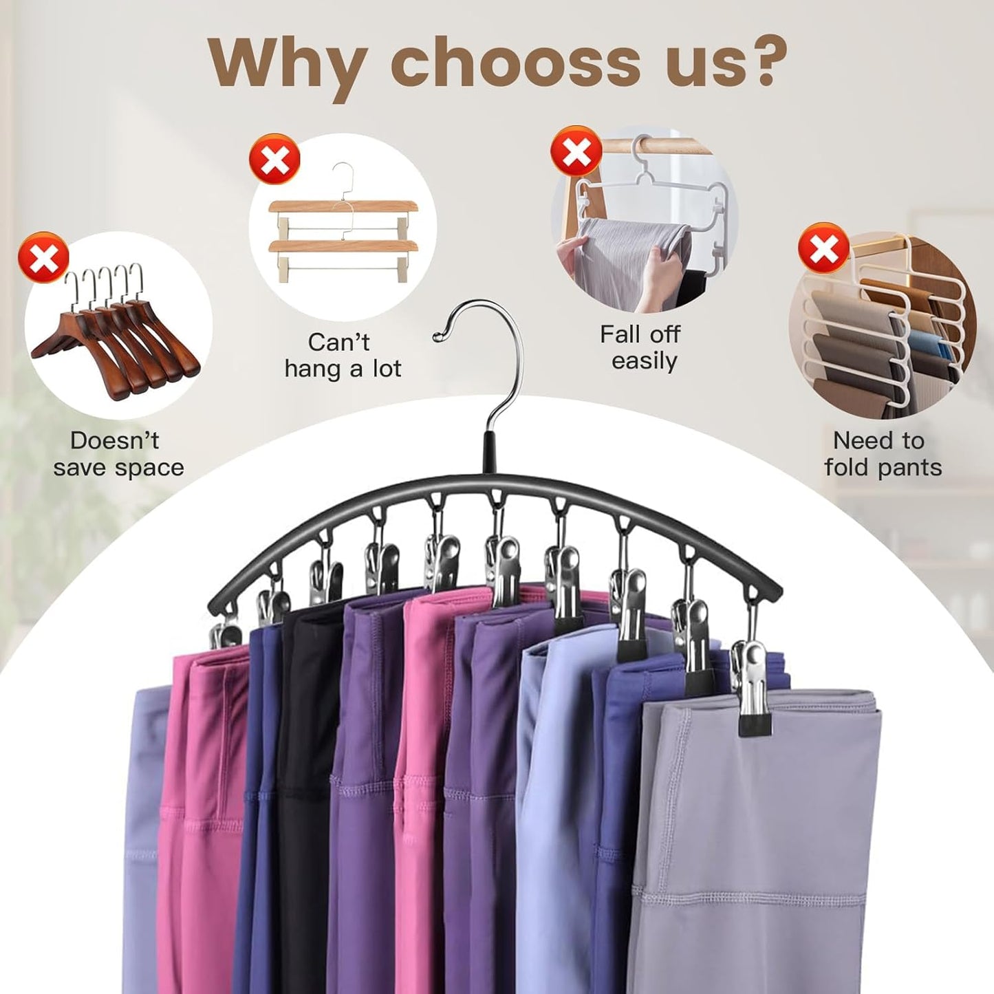 Hendiy legging organizer voor de garderobe