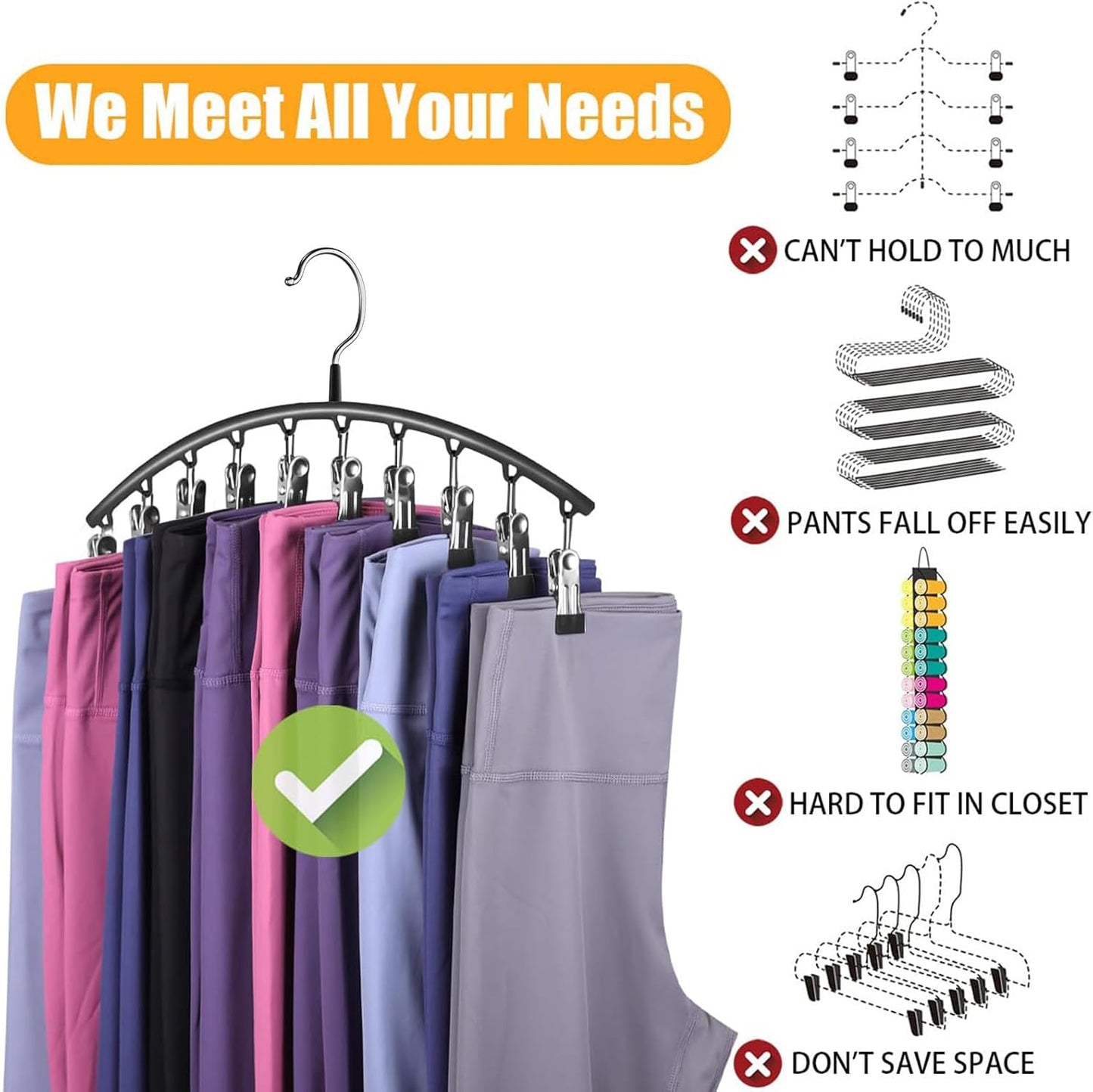 Hendiy legging organizer voor de garderobe