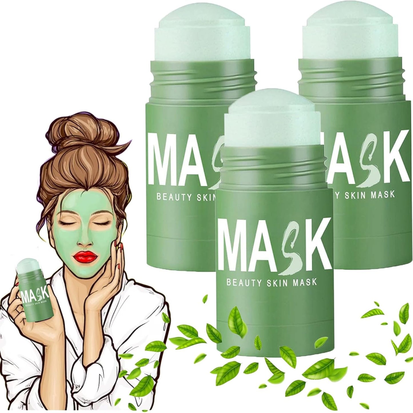 GlowTea™ – Groene Thee Masker voor Diepe Reiniging & Hydratatie | 1+1 GRATIS