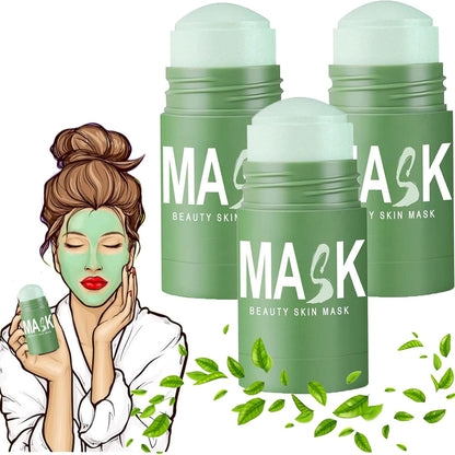 GlowTea™ – Groene Thee Masker voor Diepe Reiniging & Hydratatie | 1+1 GRATIS