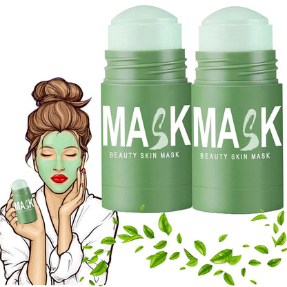 GlowTea™ – Groene Thee Masker voor Diepe Reiniging & Hydratatie | 1+1 GRATIS
