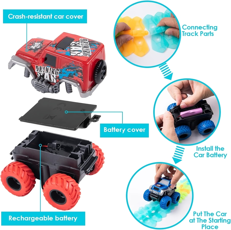 Anti-zwaartekracht railset