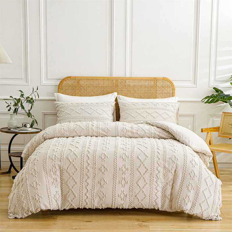 LuxeLoom Cutwork Zacht Pluizend Beddengoed Set — Zachtheid die Verzacht