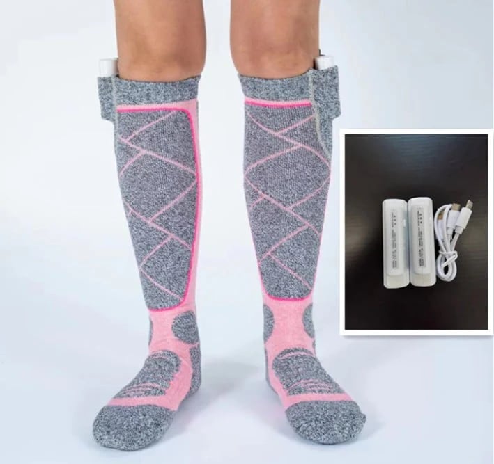 Ava – Oplaadbare verwarmde voetenwarmers voor wintercomfort