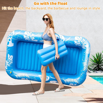 AquaLuxe Duo Ligstoel — Gedeeld Koelcomfort