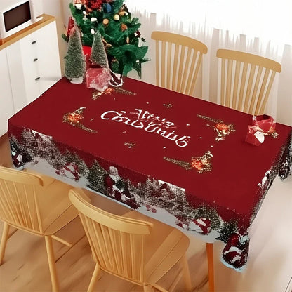 HollyLuxe Klassiek Kersttafelkleed — Gezellige Feestmagie