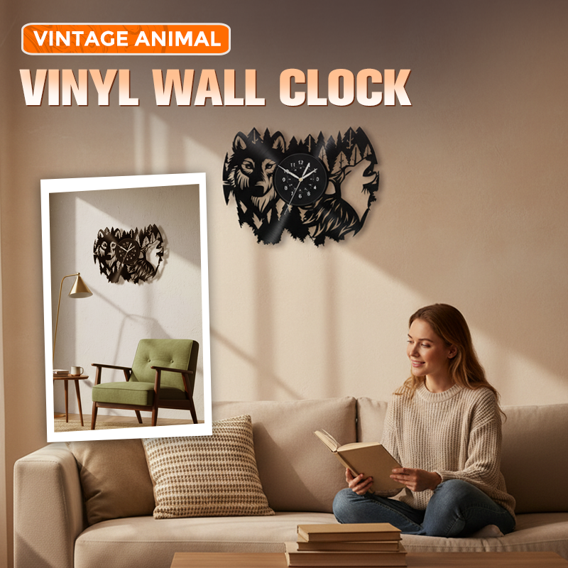 Tigris – Vinyl LED Wandklok | 50% KORTING