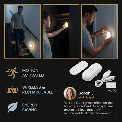 LumaTrail — Bewegingssensor Nachtlamp | 1+1 GRATIS