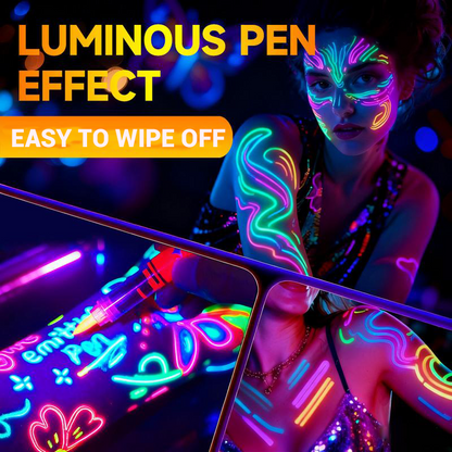 GlowBurst Marker 8-Kleuren Set — Ontsteek een Gedurfde Nachtleven Sfeer