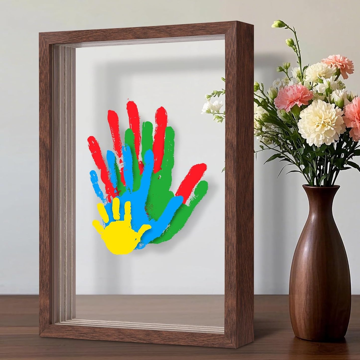 Familie Handafdruk Herinnering – Eeuwige Liefde Afgebeeld