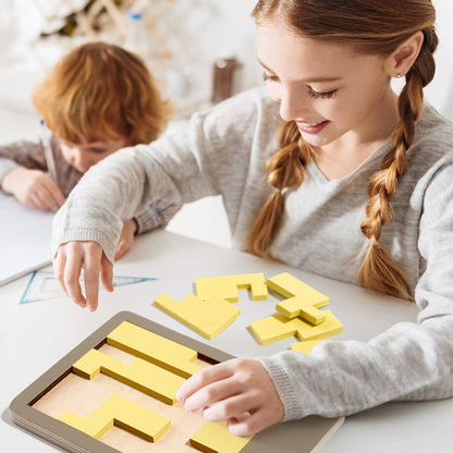 MindFlex - Breinpuzzel Houten Tangram | 50% KORTING