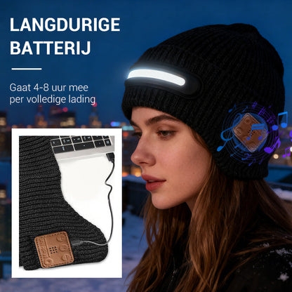 Luca – Bluetooth Muts met LED-licht en Geluid