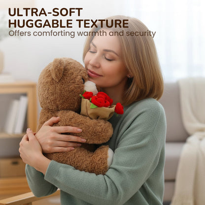 HeartCuddle – Rozenbeer Knuffel | 50% KORTING