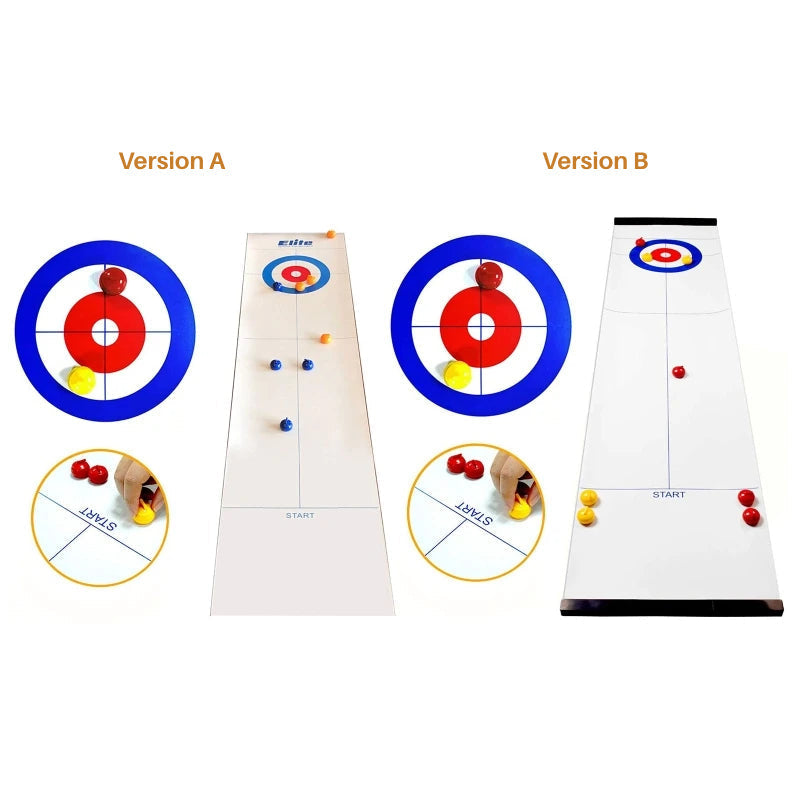 Opvouwbare Curling Tafelspel – 12 Ballen – Direct Plezier Overal