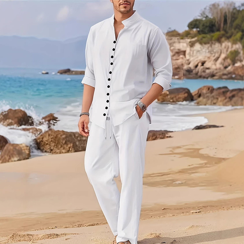 Nolan – Lichtgewicht Tweedelig Zomerset met Knopdetails