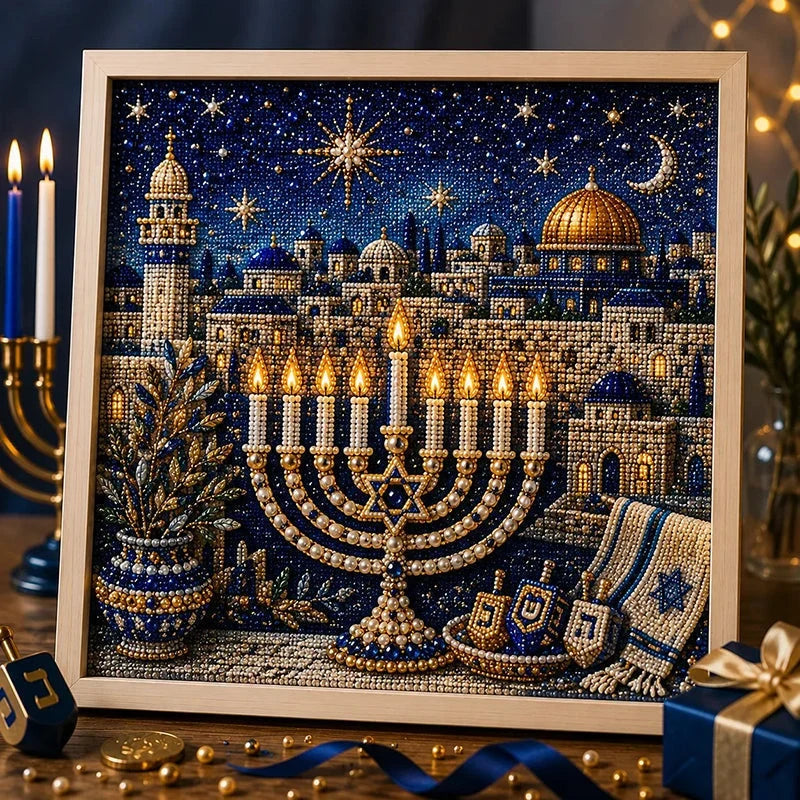 GlowCraft Menorah Knutselpakket — Ontsteek Vreugde, Straal Rust uit
