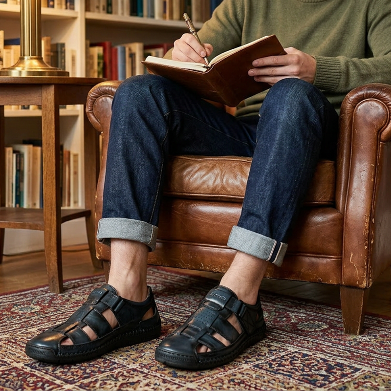 Heidi – Heren Ademend Outdoor Sandalen met Verstelbare Bandjes