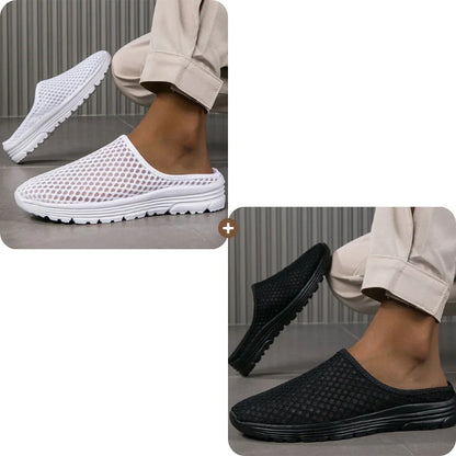 Aero – Ademend Mesh Slippers met Fluweelzacht Comfort